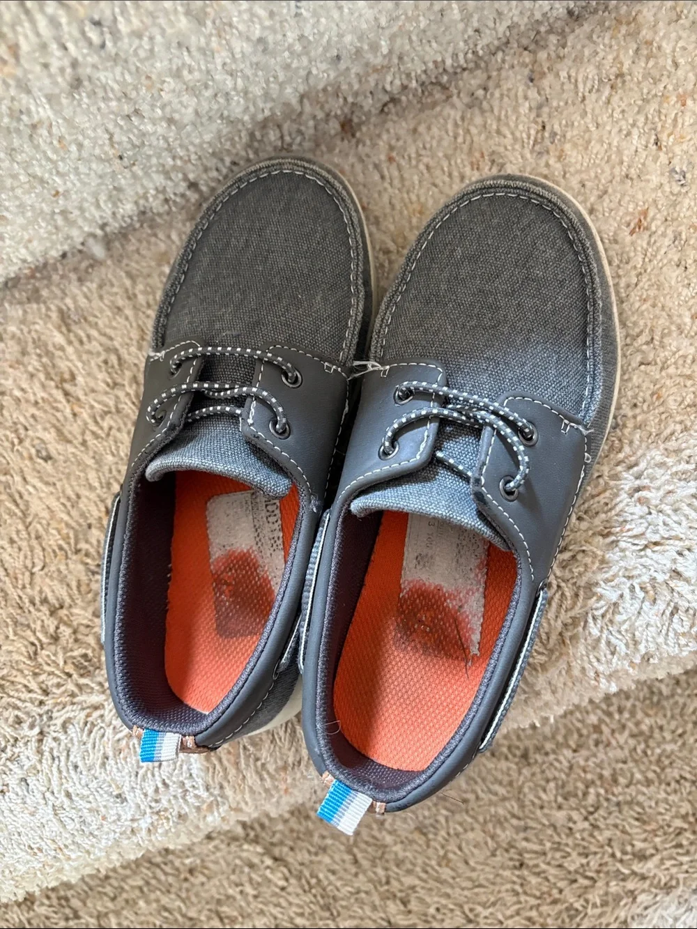 Men's Casual Gray Canvas Lace-Up Shoes